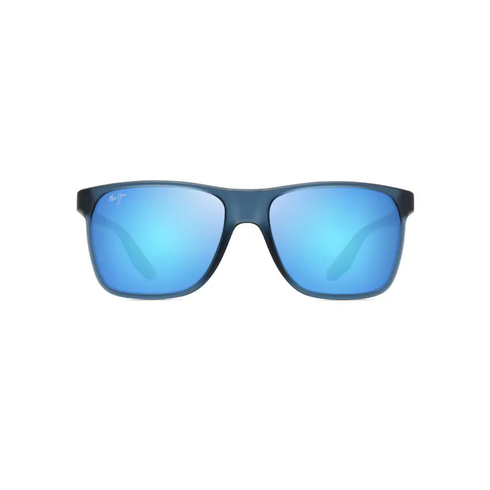 Maui Jim PAILOLO Polarized Rectangular Sunglasses - Matte Navy