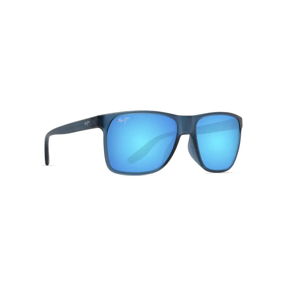 Maui Jim PAILOLO Polarized Rectangular Sunglasses - Matte Navy