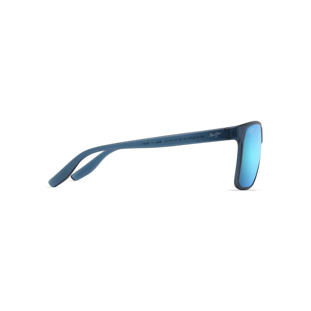 Maui Jim PAILOLO Polarized Rectangular Sunglasses - Matte Navy
