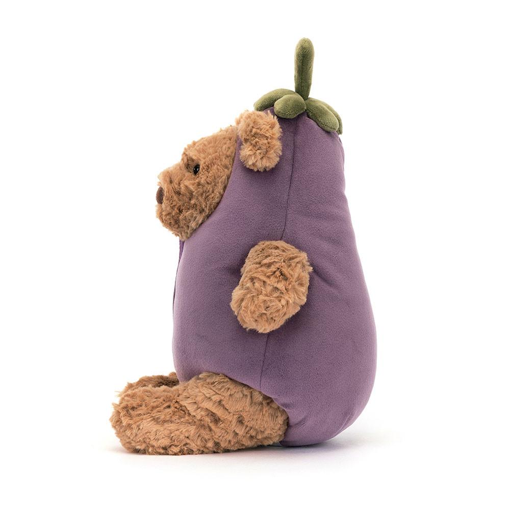 Jellycat Bartholomew Bear Aubergine (Eggplant) Smyth Jewelers