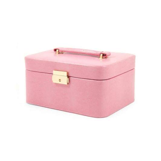 BEY/BERK Pink Debossed Leather Jewelry Box