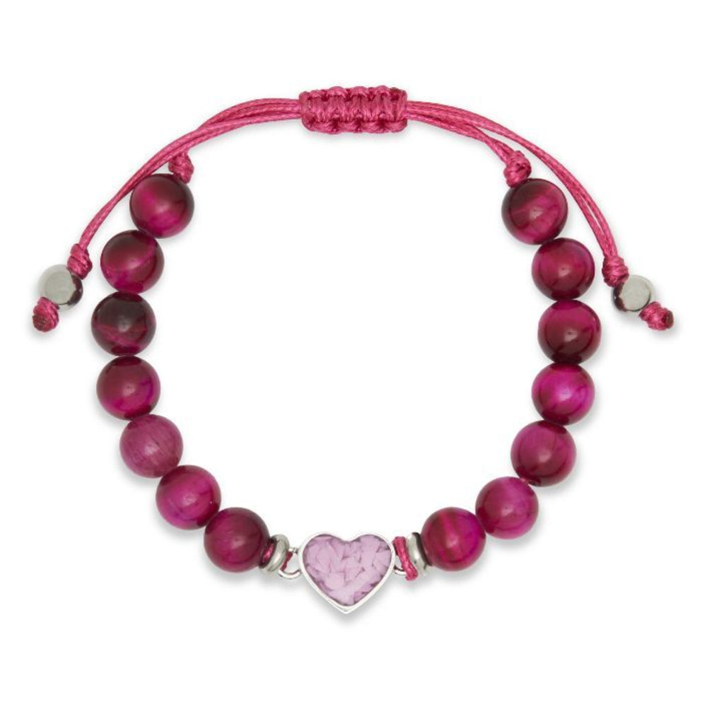 Dune Jewelry x 4ocean Breast Cancer Awareness Beaded Bracelet - Pink Tiger Eye