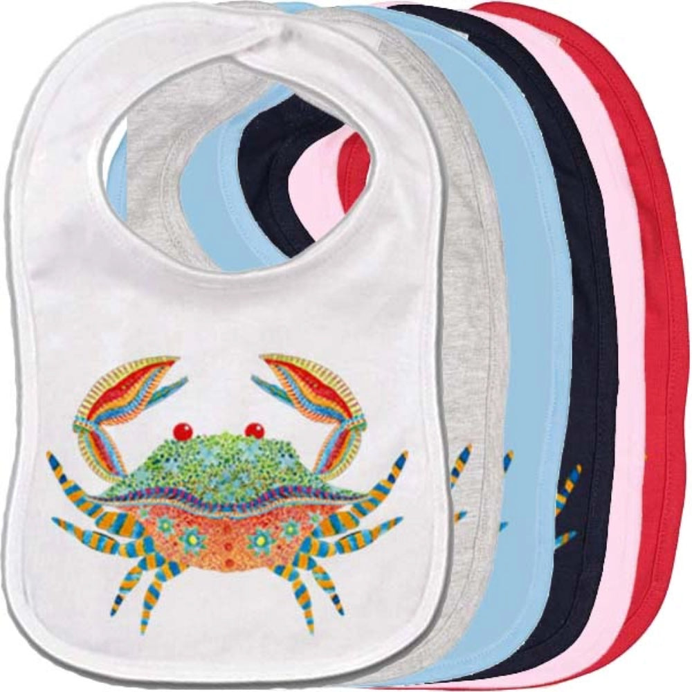 B McVan Designs Boho Crab Baby Bib