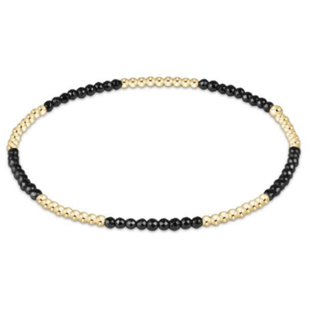 enewton 6.25" Blissful Pattern 2mm Bead Bracelet - Faceted Hematite *RETIRED*
