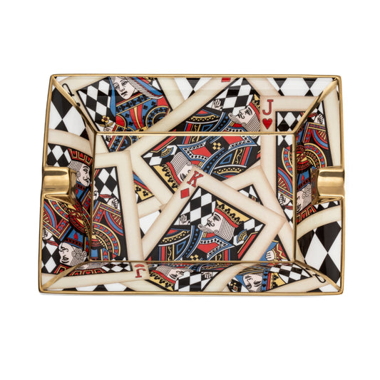 Halcyon Days Let's Play Cards Ashtray