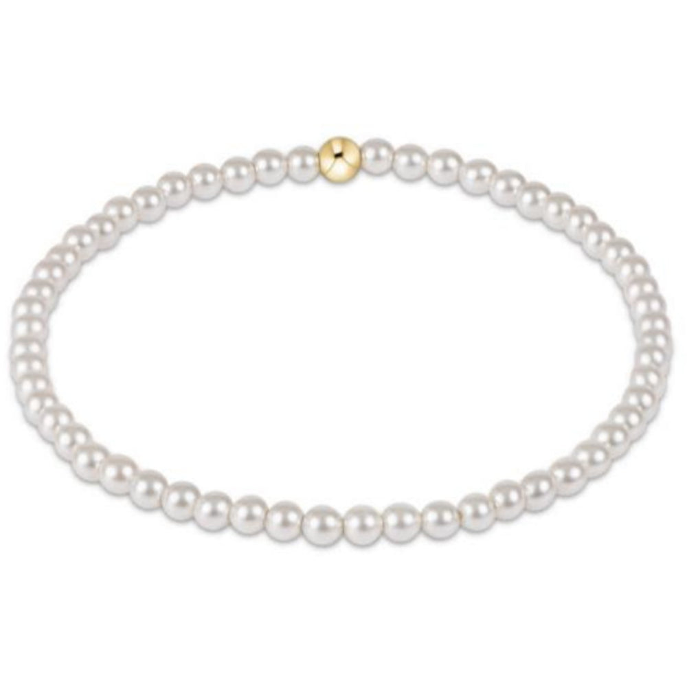 enewton 6.25" Classic Pearl 3mm Bead Bracelet
