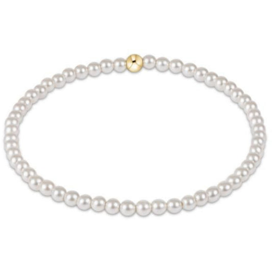 enewton 6.25" Classic Pearl 3mm Bead Bracelet