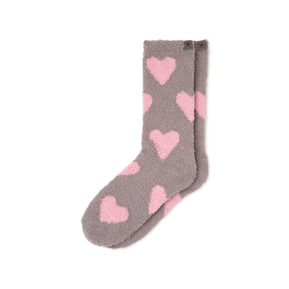 Barefoot Dreams CozyChic Heart Print Socks