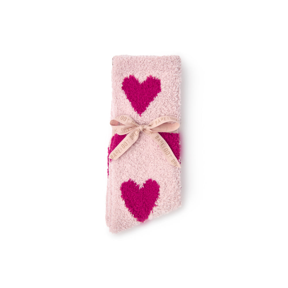 Barefoot Dreams CozyChic Heart Print Socks