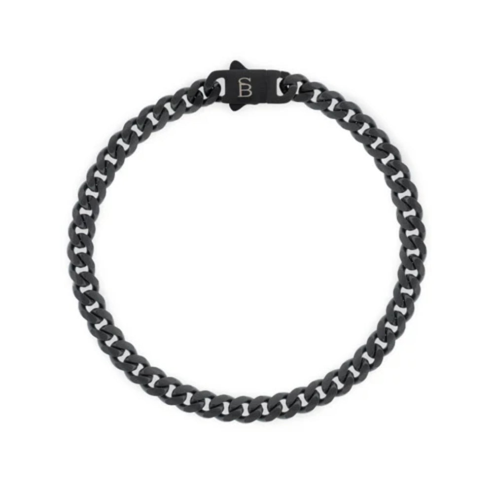 Steel & Barnett Men's Black Edition 5mm Stainless Steel Bracelet
