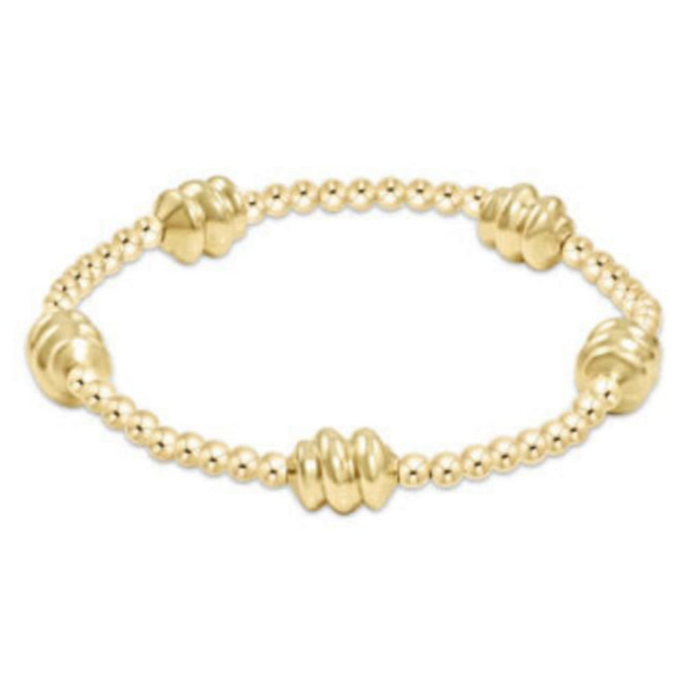 enewton 7.25" Extends Admire Gold 3mm Gold Bracelet