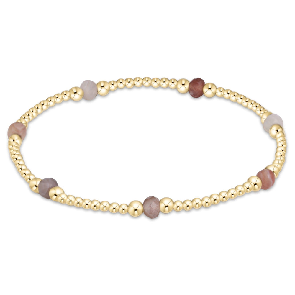 enewton 7.25" Extends Purpose Gemstone 4mm Bracelet - Botswana Agate