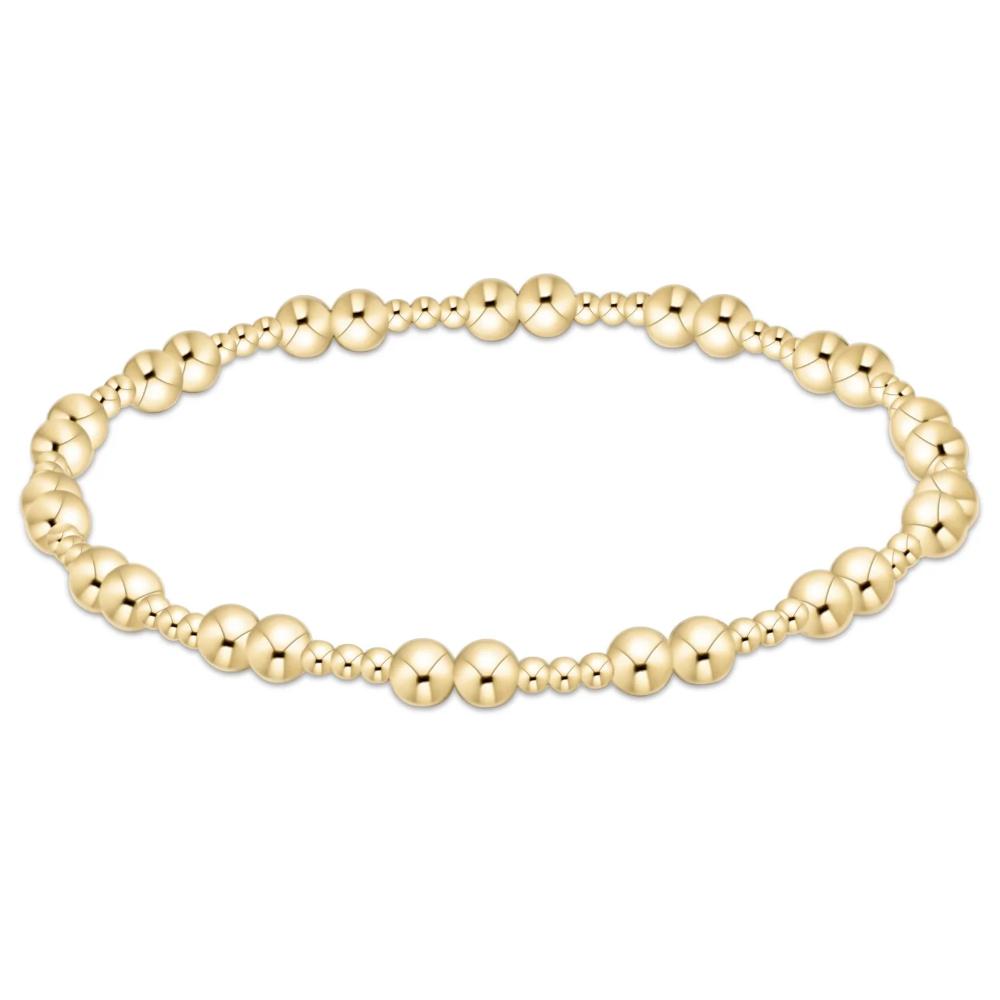 enewton 7.25"  Extends Together Gold 4mm Bracelet