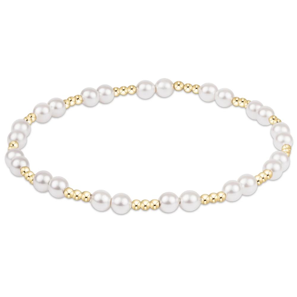 enewton 7.25"  Extends Together Pearl 4mm Bracelet