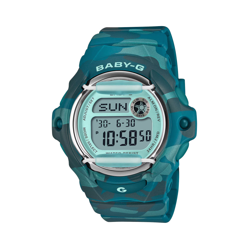G-Shock Baby-G BG-169 Series Digital Watch in Blue Camo