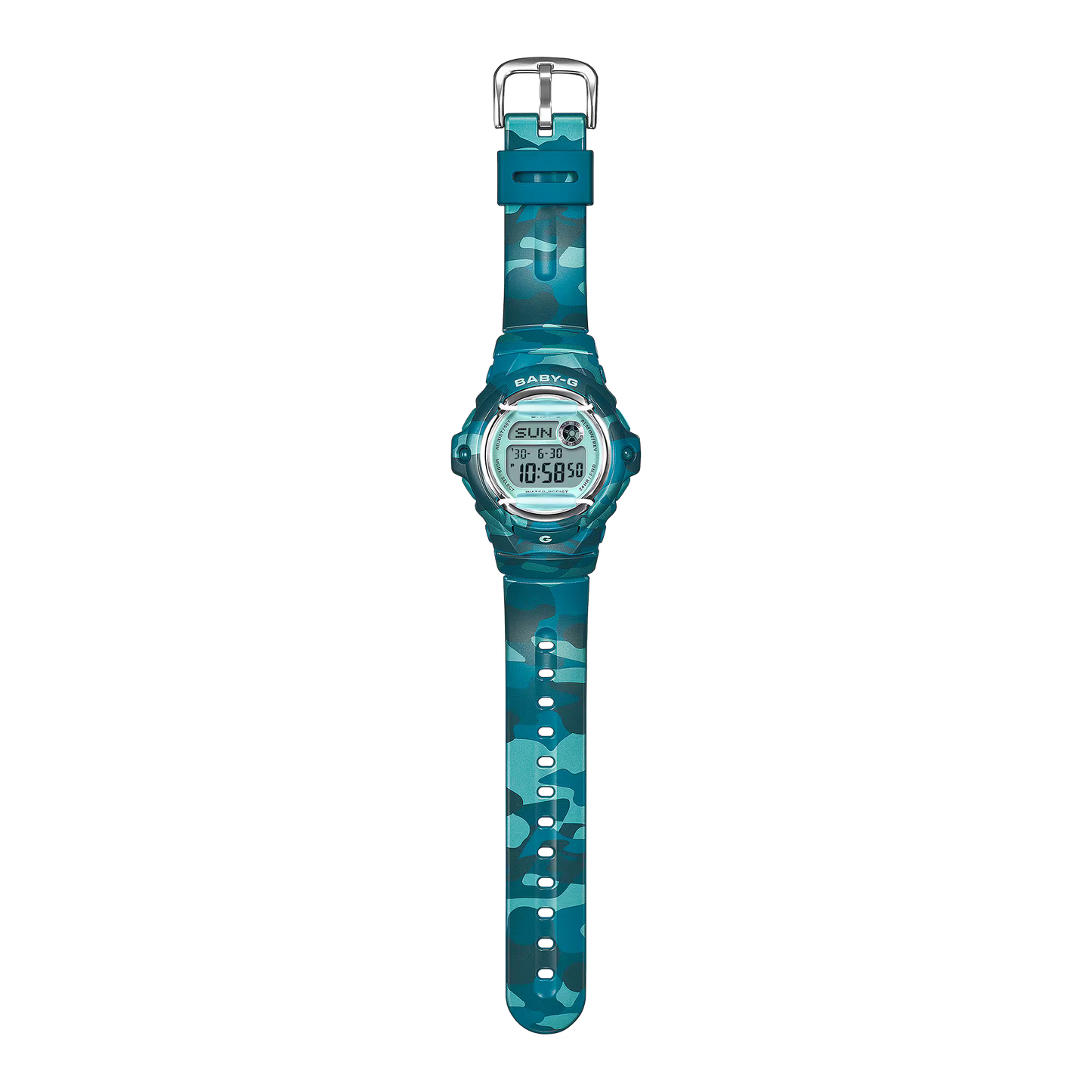 G-Shock Baby-G BG-169 Series Digital Watch in Blue Camo