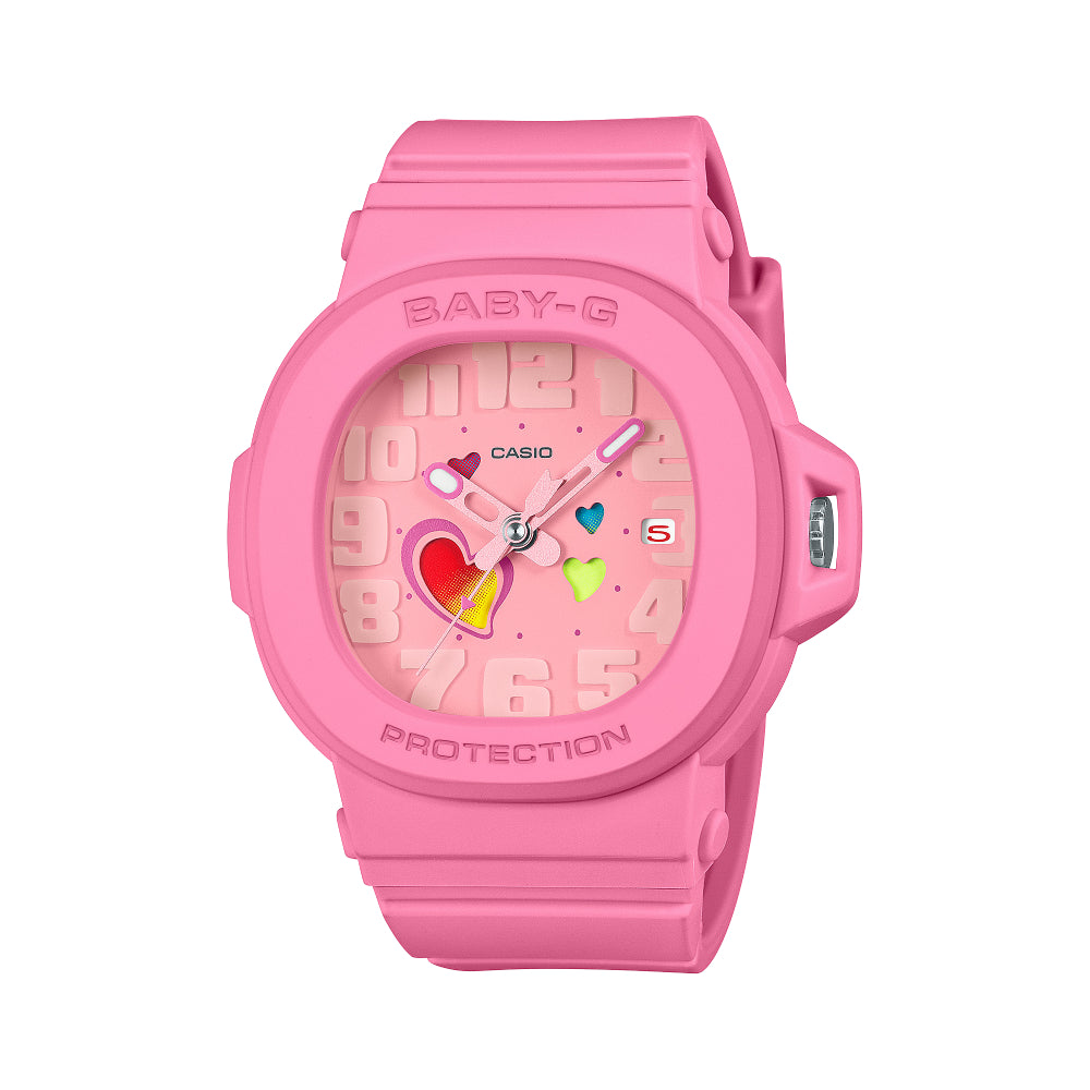 G-Shock BGA-10 Playful Hearts Series Pink Resin Watch