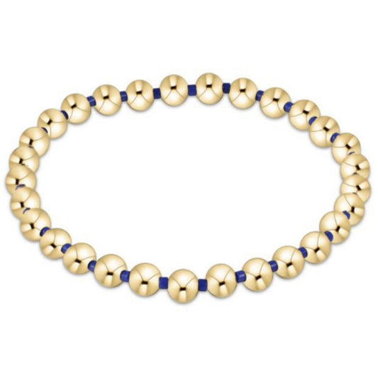 enewton 6.25" Gameday Hope Grateful 5mm Bead Bracelet - Blue