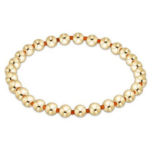 enewton 6.25" Gameday Hope Grateful 5mm Bead Bracelet - Bright Orange