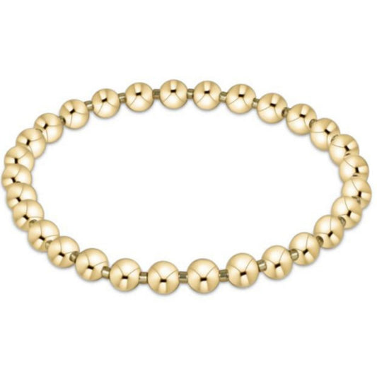 enewton 6.25" Gameday Hope Grateful 5mm Bead Bracelet - Gold Luster