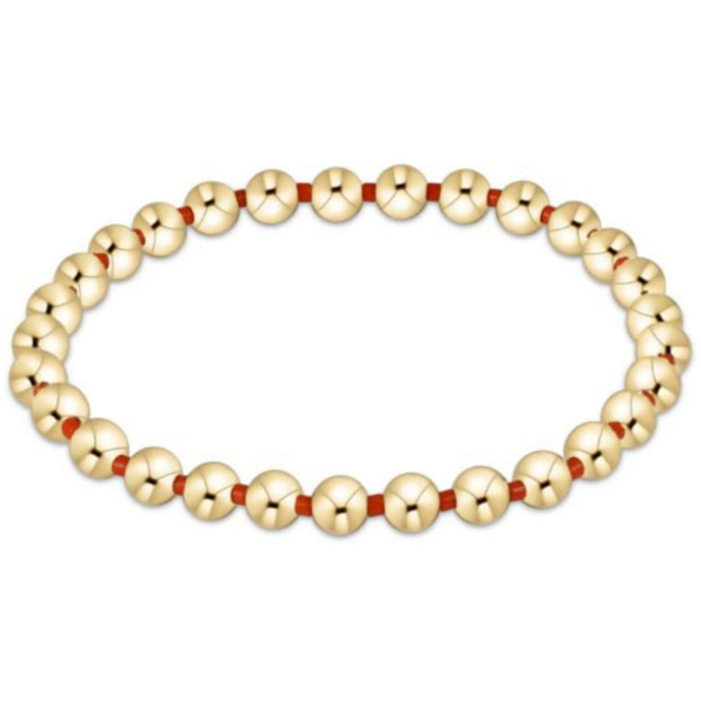 enewton 6.25" Gameday Hope Grateful 5mm Bead Bracelet - Orange
