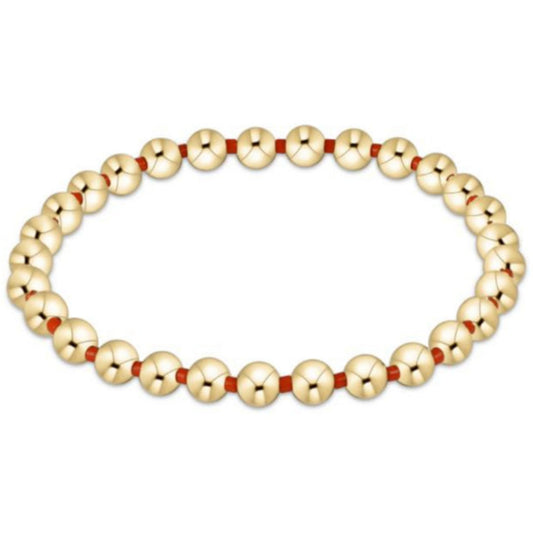 enewton 6.25" Gameday Hope Grateful 5mm Bead Bracelet - Orange