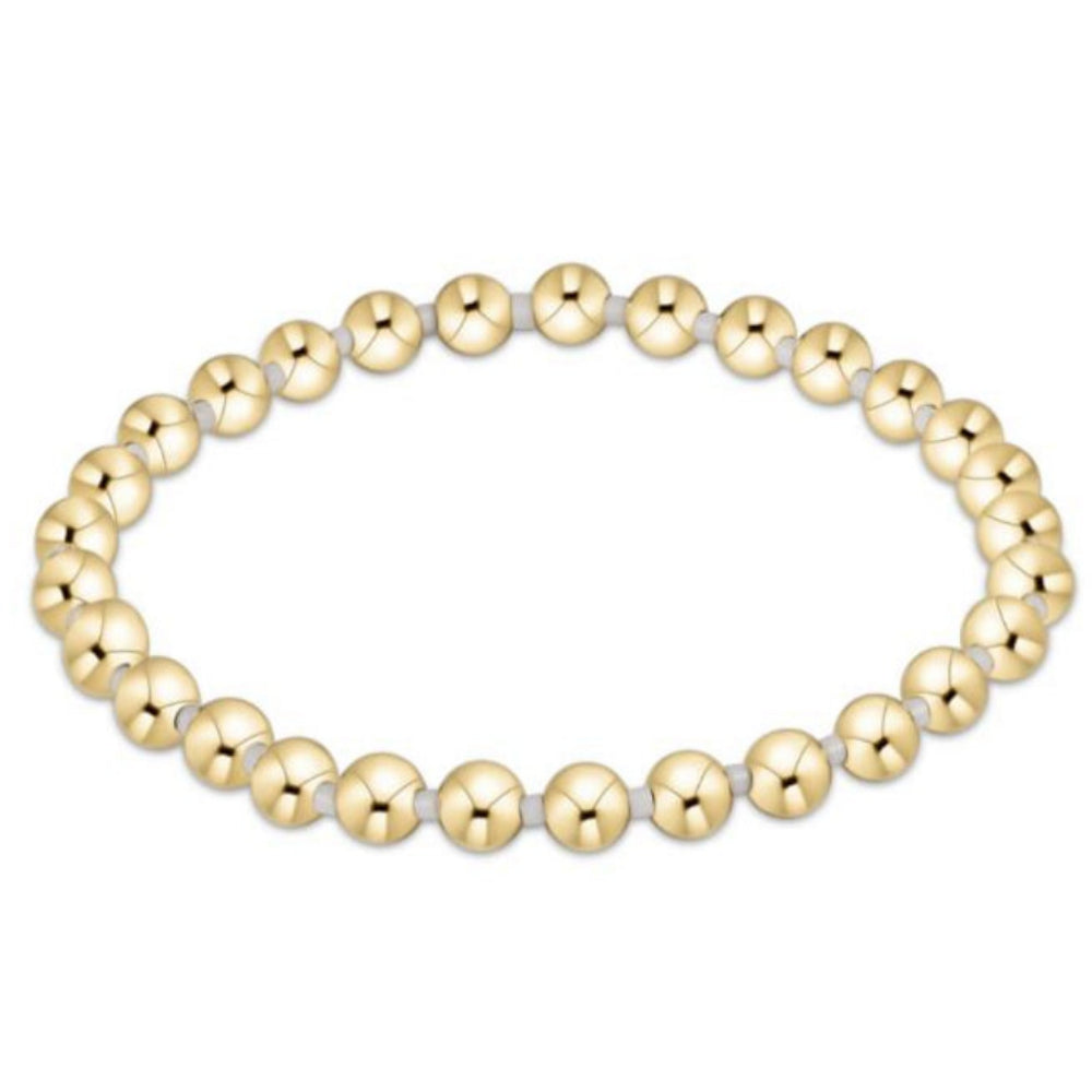enewton 6.25" Gameday Hope Grateful 5mm Bead Bracelet - White
