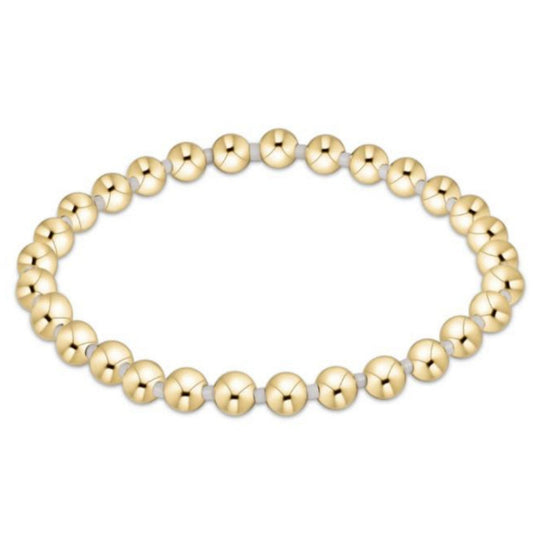 enewton 6.25" Gameday Hope Grateful 5mm Bead Bracelet - White