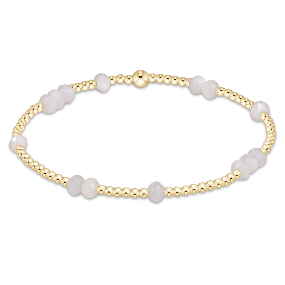 enewton 6.25" Hope Unwritten Gemstone 4mm Bracelet - Mother Of Pearl