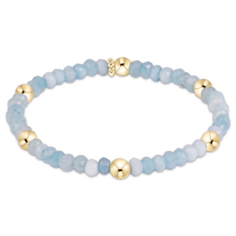enewton 6.25" Presence Gemstone 4mm Bracelet - Aquamarine