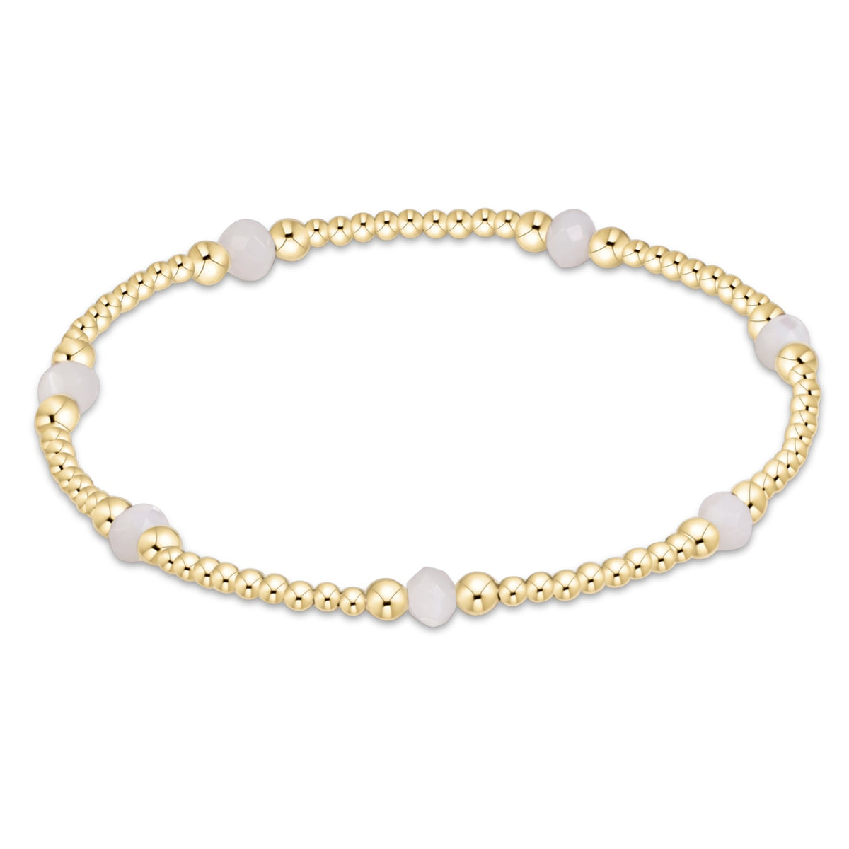 enewton 6.25" Purpose Gemstone 4mm Bracelet - Mother Of Pearl