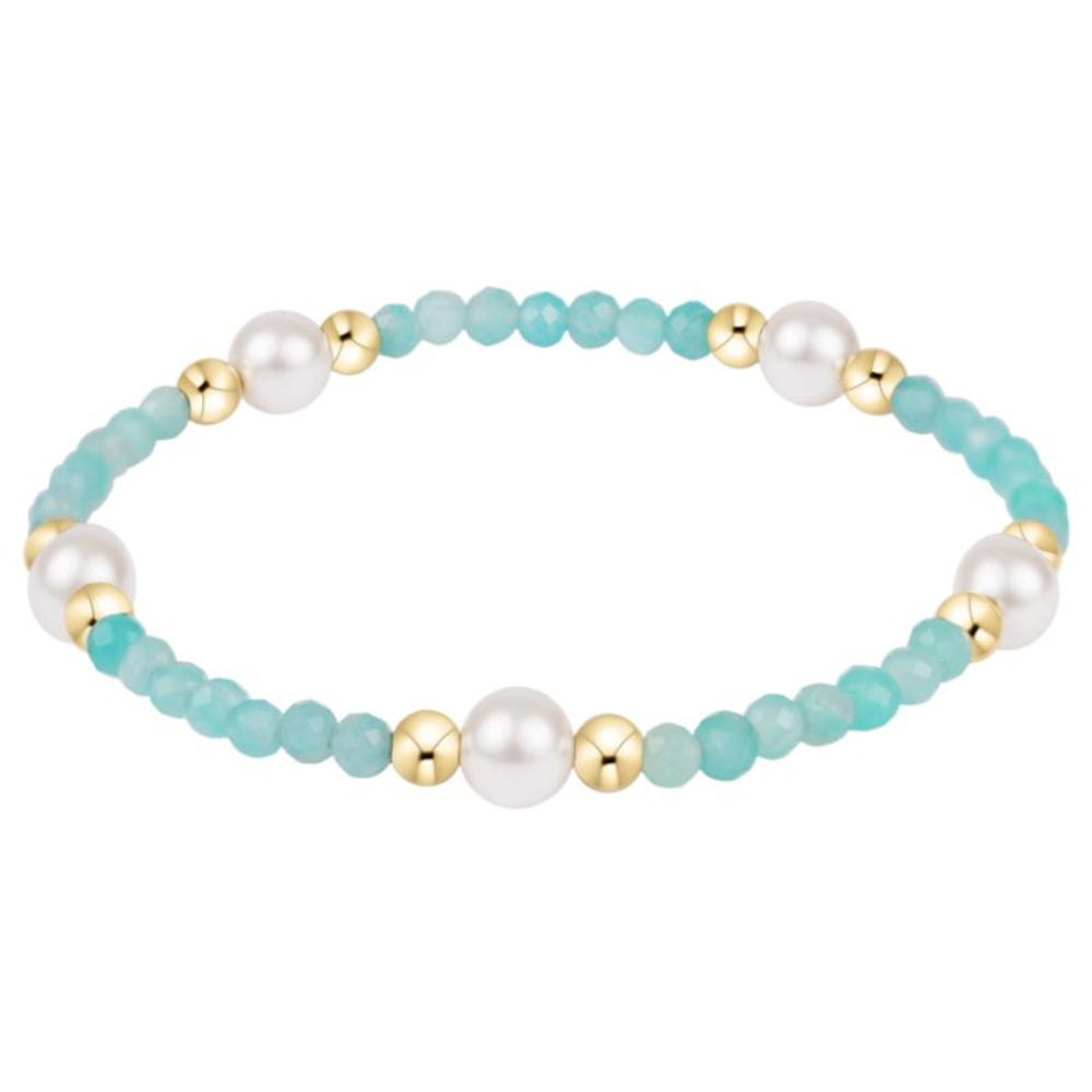 enewton 6.25" Purpose Pearl 6mm Gem Bracelet - Amazonite