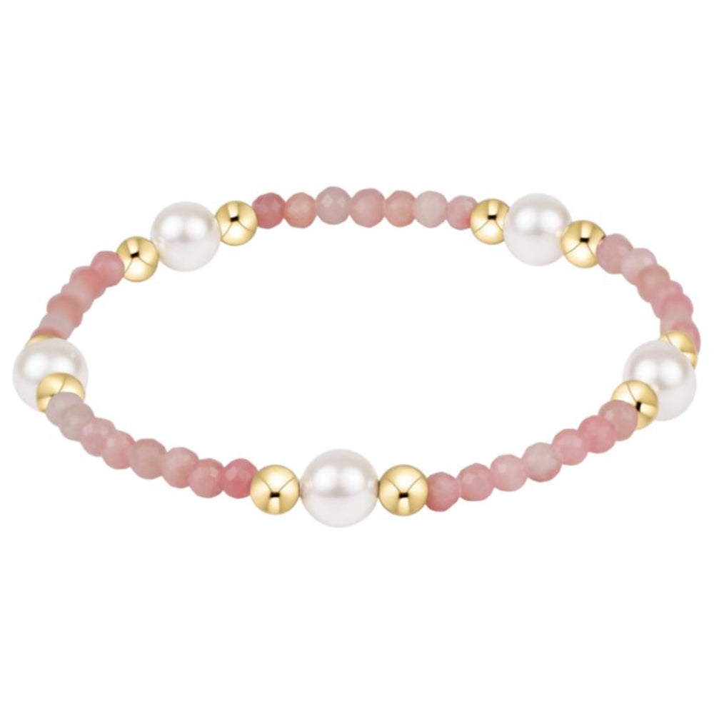 enewton 6.25" Purpose Pearl 6mm Gem Bracelet - Pink Opal