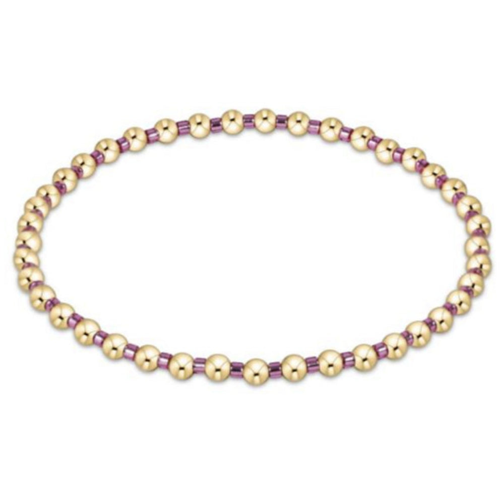 enewton 6.25" Hope Grateful Bracelet - Pink Metallic