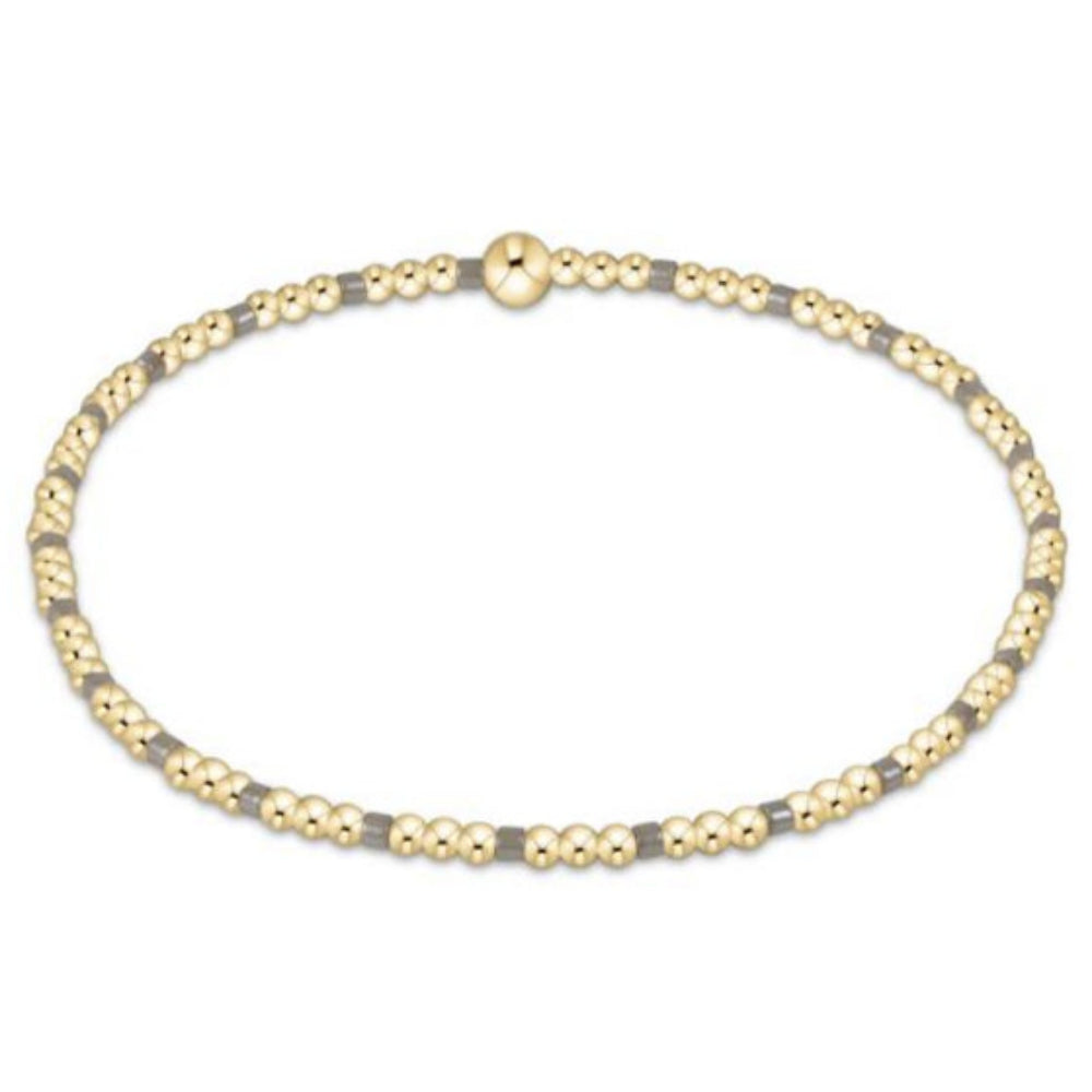 enewton 6.25" Hope Sincerity Pattern 2mm Bead Bracelet - Milkshake