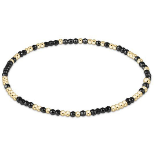 enewton 6.25" Hope Unwritten Faceted Hematite 2mm Bead Bracelet