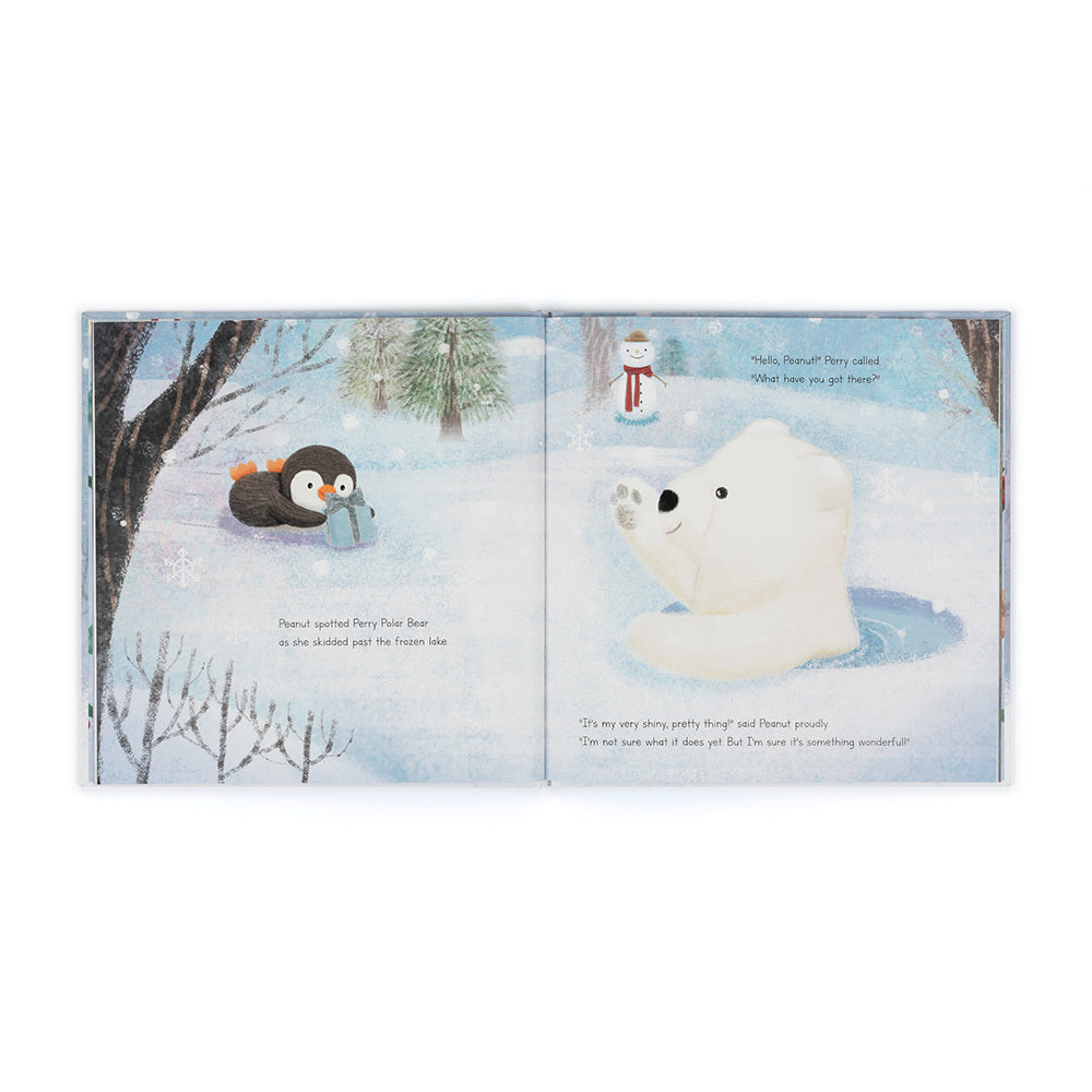 Jellycat Peanut Penguin's Perfect Present Book