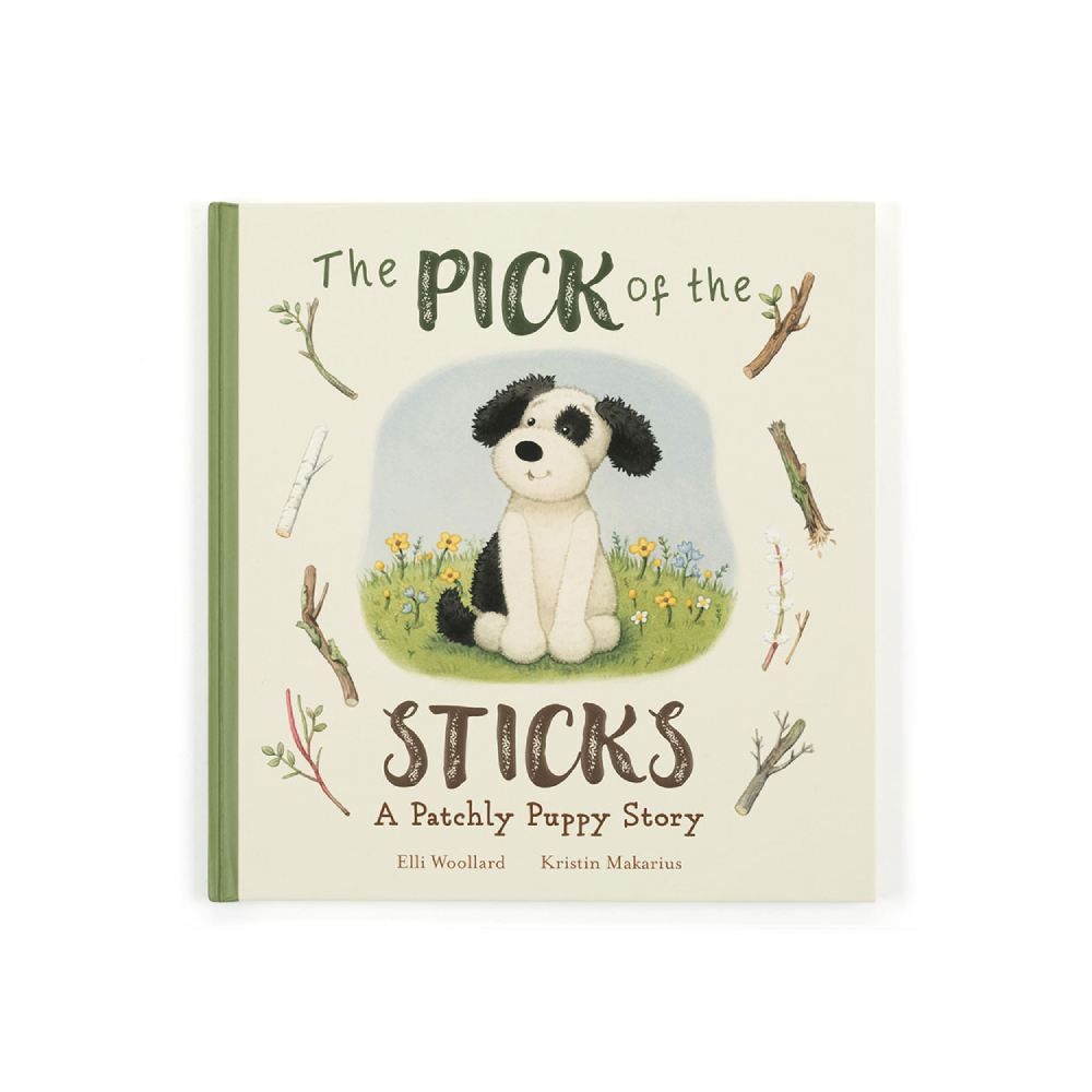 Book cover of 'The Pick of the Sticks' with a dog illustration on a white background.