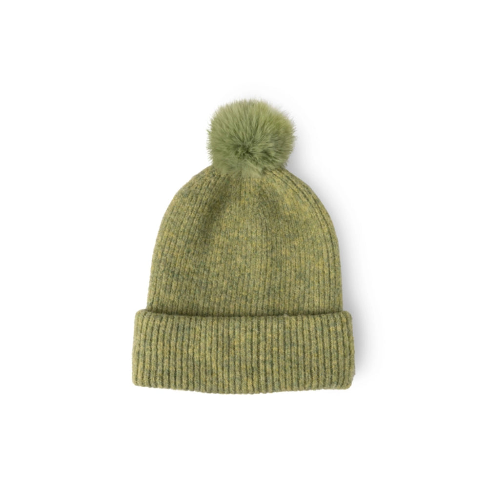 DM Merchandising Britt's Knits Powder Knit Ultra Soft Pom Hat