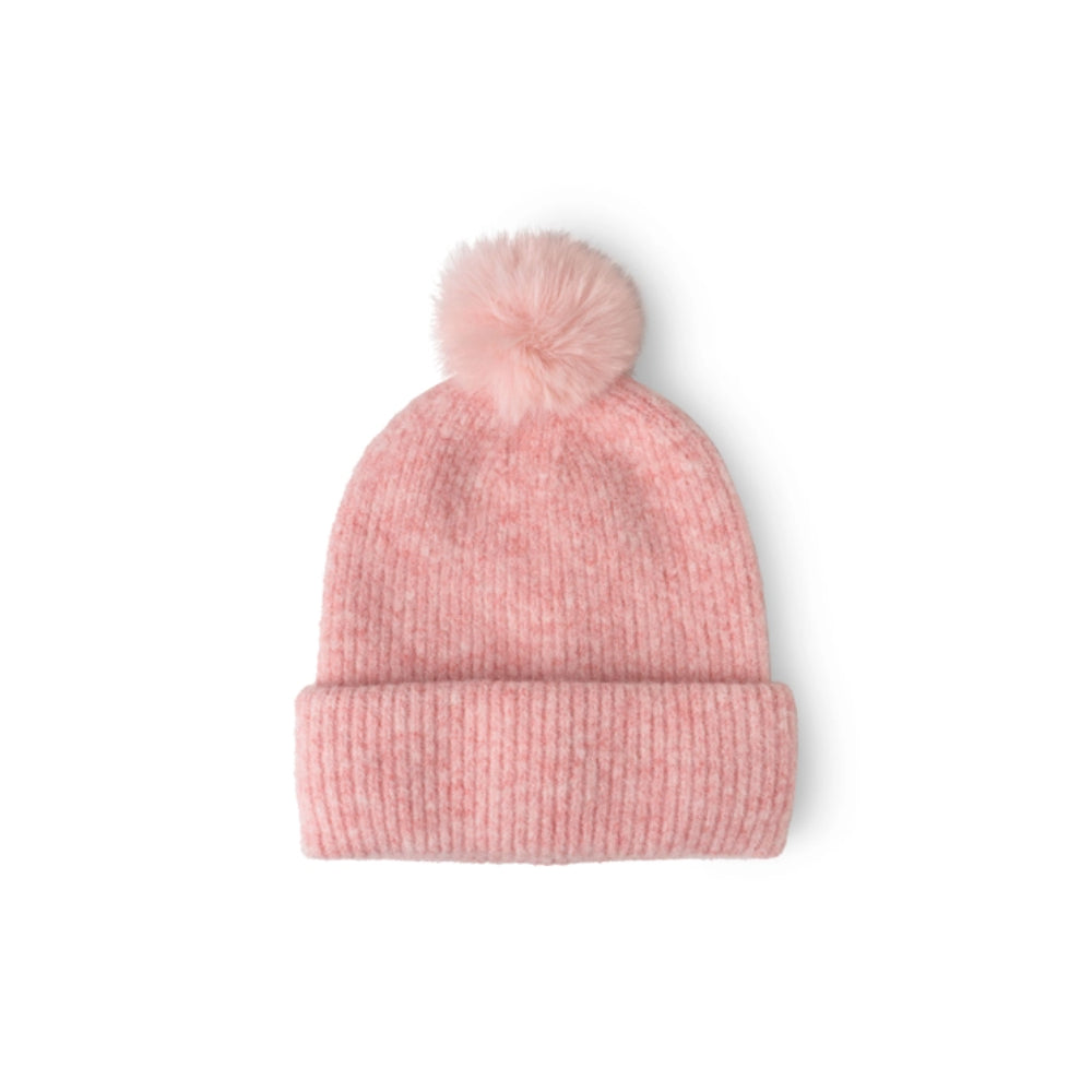 DM Merchandising Britt's Knits Powder Knit Ultra Soft Pom Hat