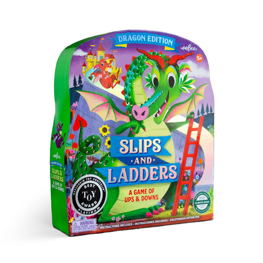 Eeboo Slips & Ladders Dragon Shaped Game