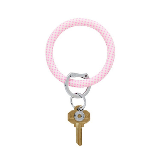 Oventure Silicone Big O Key Ring-Gingham Tickled Pink