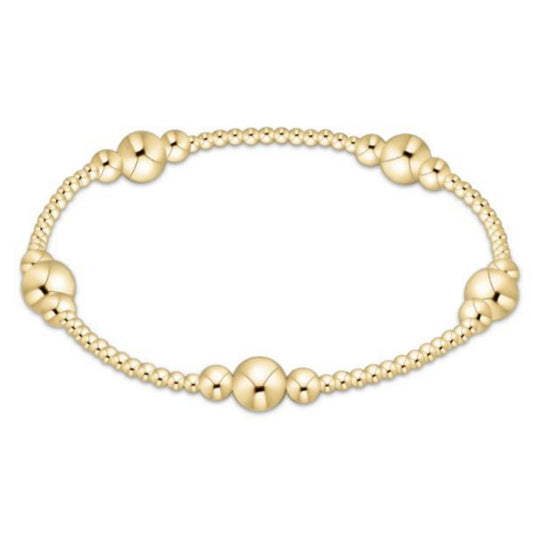 enewton 6.25" Purpose Gold 6mm Bead Bracelet