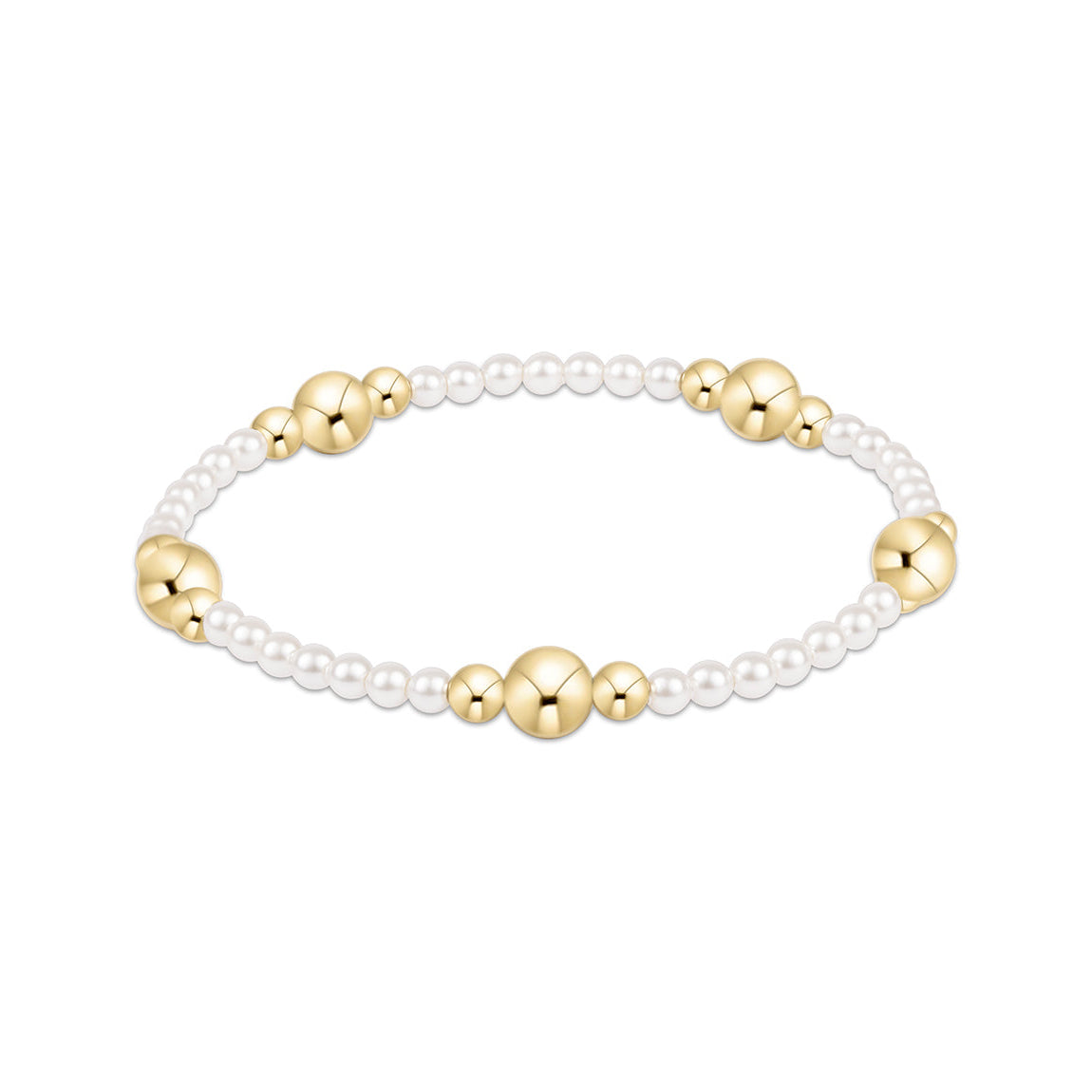 enewton 6.25" Purpose Gold 6mm Pearl Bracelet