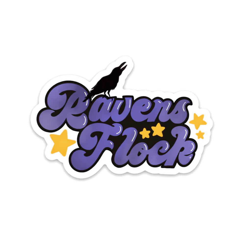 Maggie Moore Studio Baltimore Ravens Flock Sticker