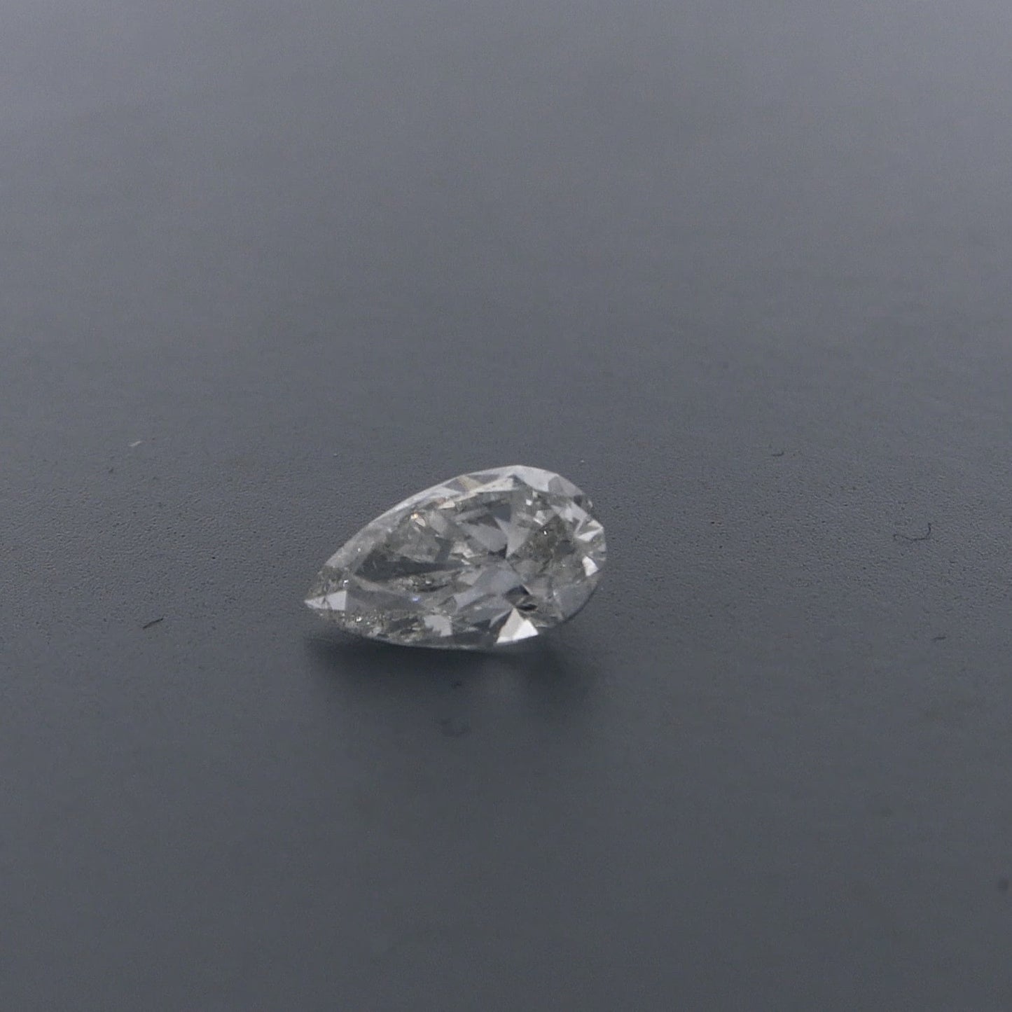 Estate Pear .78ct HSI2 Diamond with GSI Certification