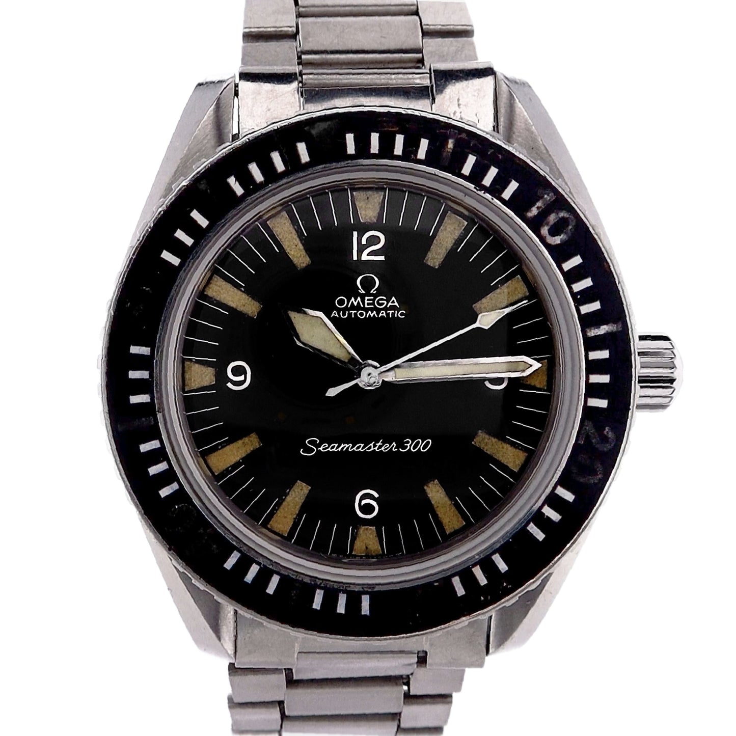 Estate Omega Gents Stainless Steel Seamaster 300 with Black Dial C. 1969 - 165.02