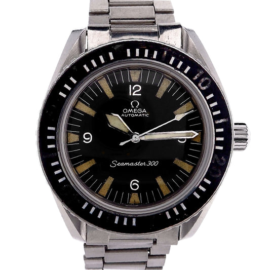 Estate Omega Gents Stainless Steel Seamaster 300 with Black Dial C. 1969 - 165.02