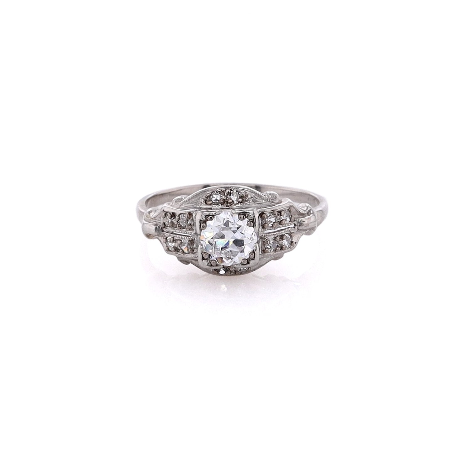 Estate Platinum Diamond Ring