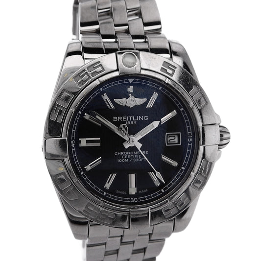 Estate Breitling Ladies Stainless Steel Galactic 21 Black Index Dial 1267531